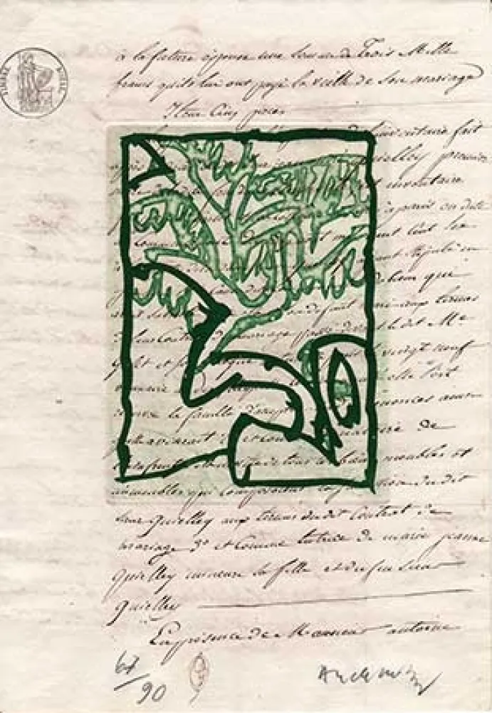 Incisione Alechinsky - La vie comme elle tourne