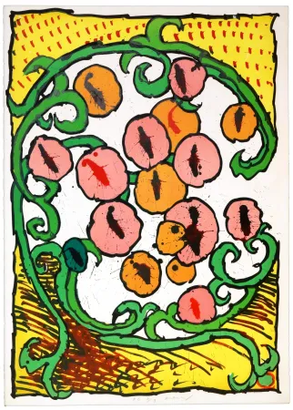 Litografia Alechinsky - Labyrinthe d'Apparat III