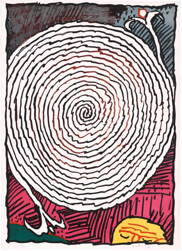 Litografia Alechinsky - Labyrinthe d’apparat IV