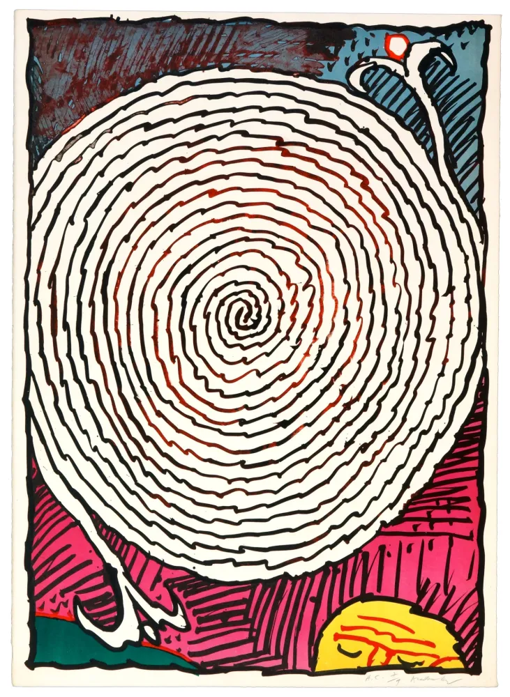 Litografia Alechinsky - Labyrinthes d’Apparat V