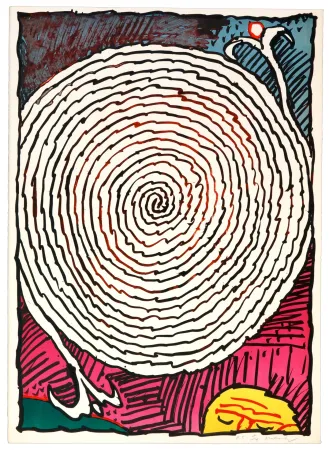 Litografia Alechinsky - Labyrinthes d’Apparat V