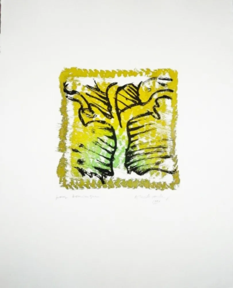 Incisione Alechinsky - L'arbre vert