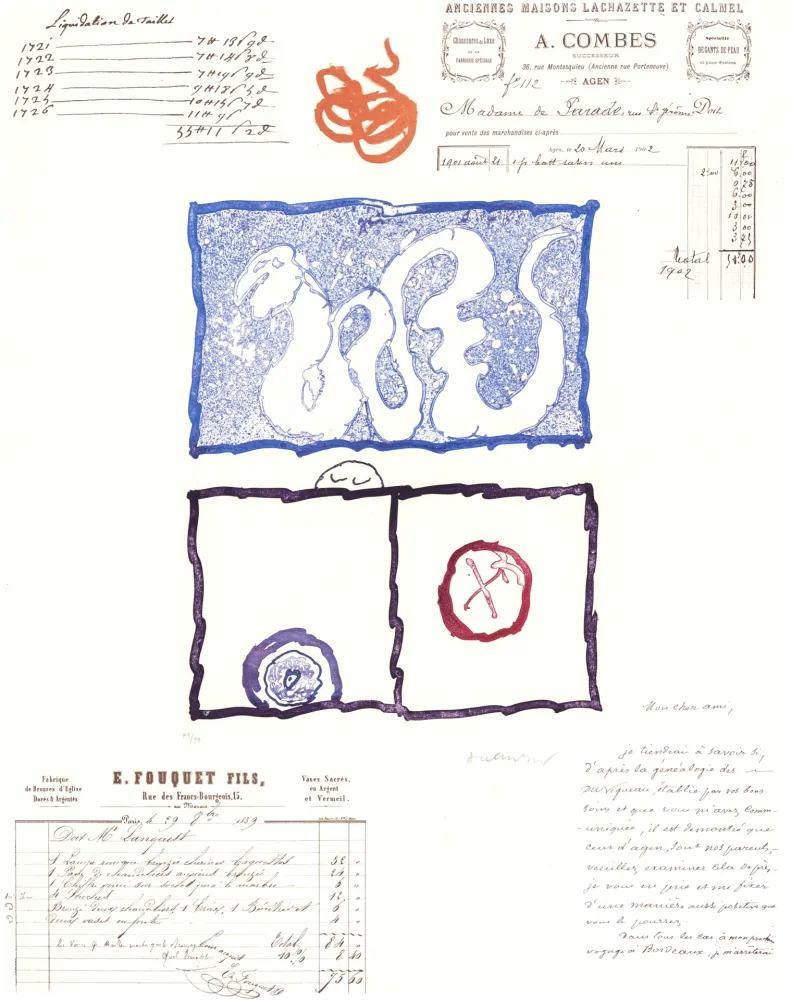 Acquatinta Alechinsky - L’Avenir de la Propriété V