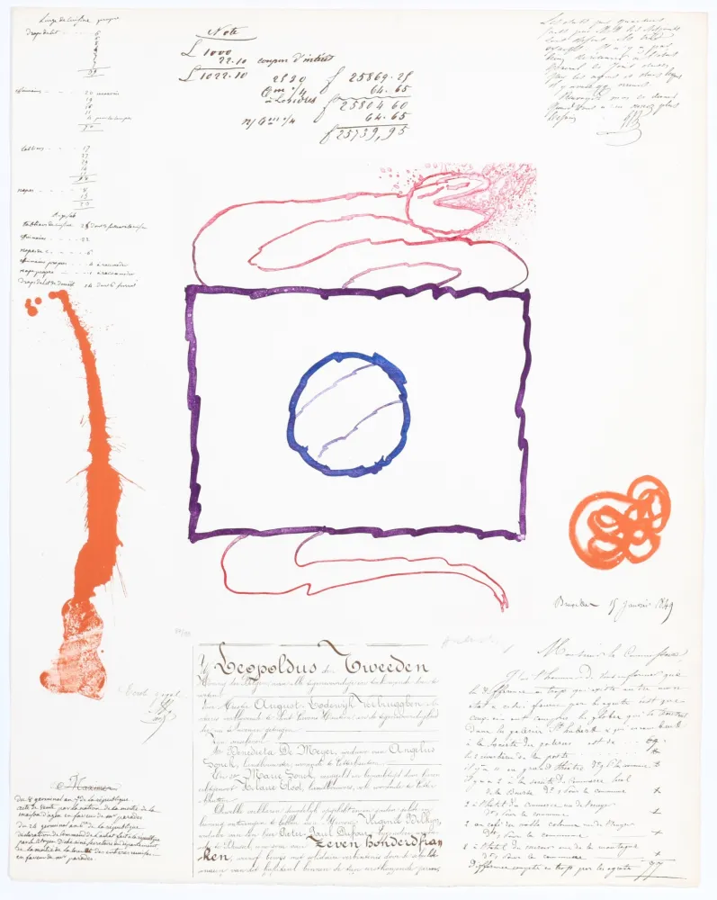 Acquatinta Alechinsky - L’Avenir de la Propriété VII