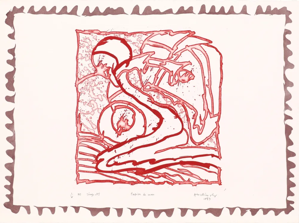 Acquaforte Alechinsky - Le chien roi – Papier de mur 