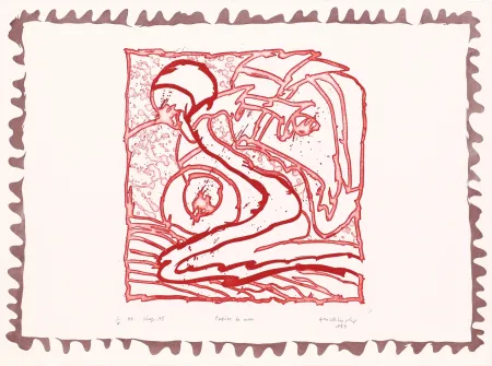 Acquaforte Alechinsky - Le chien roi – Papier de mur 