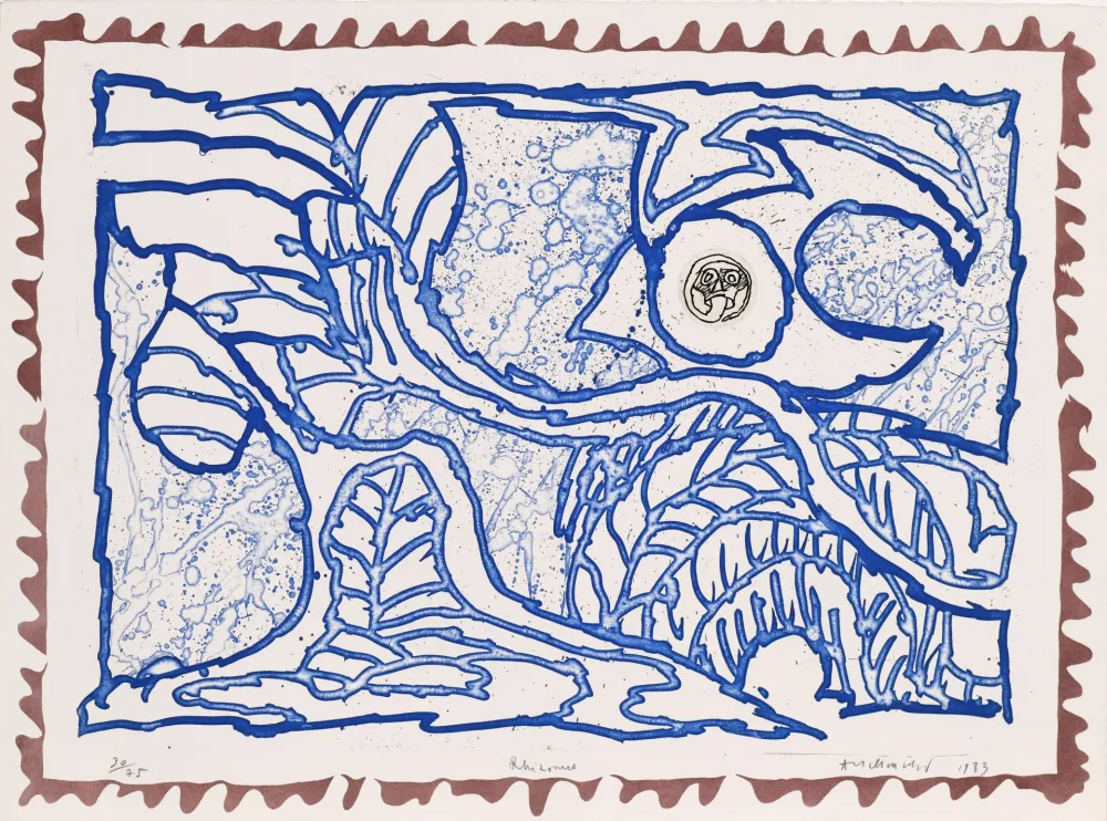 Acquaforte Alechinsky - Le chien roi – Rhizome