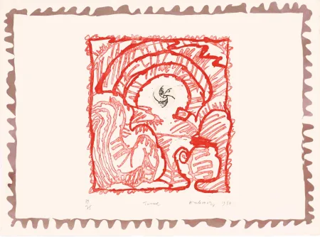 Acquaforte Alechinsky - Le chien roi – Tunnel