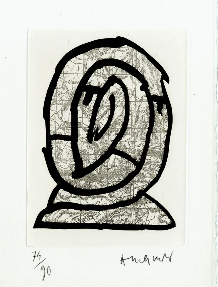 Acquaforte Alechinsky - Le Cours des choses