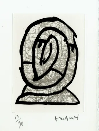 Acquaforte Alechinsky - Le Cours des choses