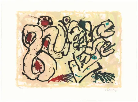 Litografia Alechinsky - Le dénouement