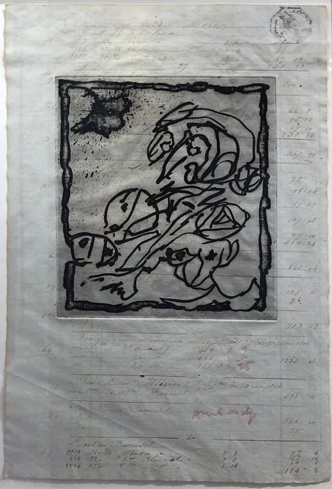 Acquaforte Alechinsky - Le dimanche du comptable