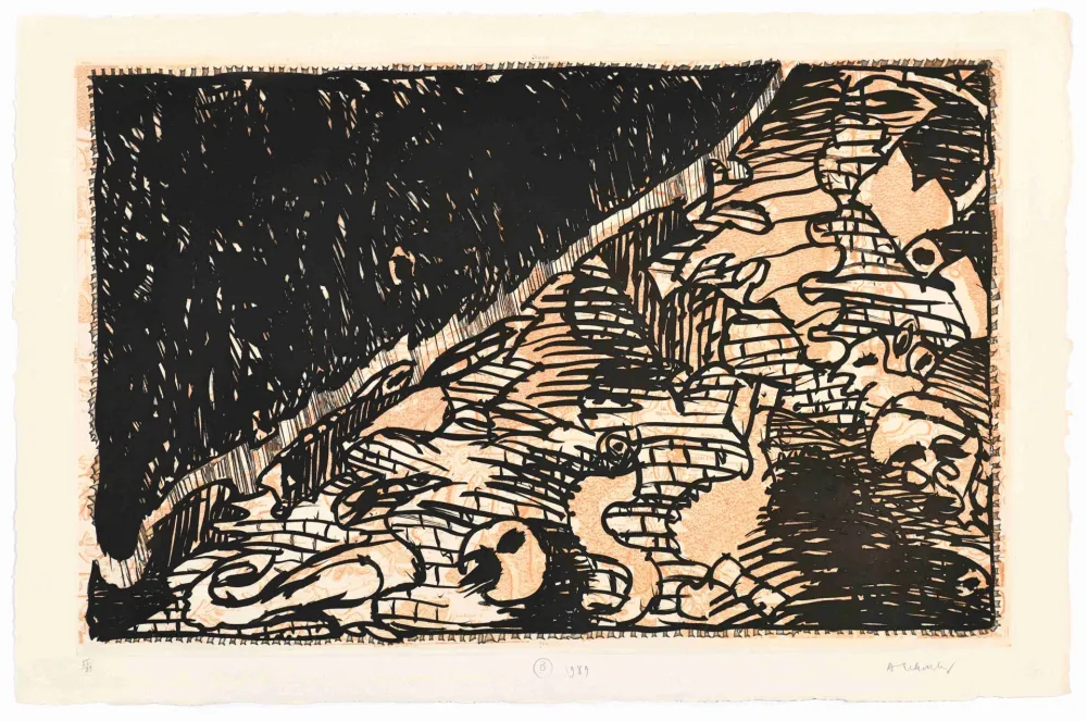 Acquaforte Alechinsky - Le Flanc Nord