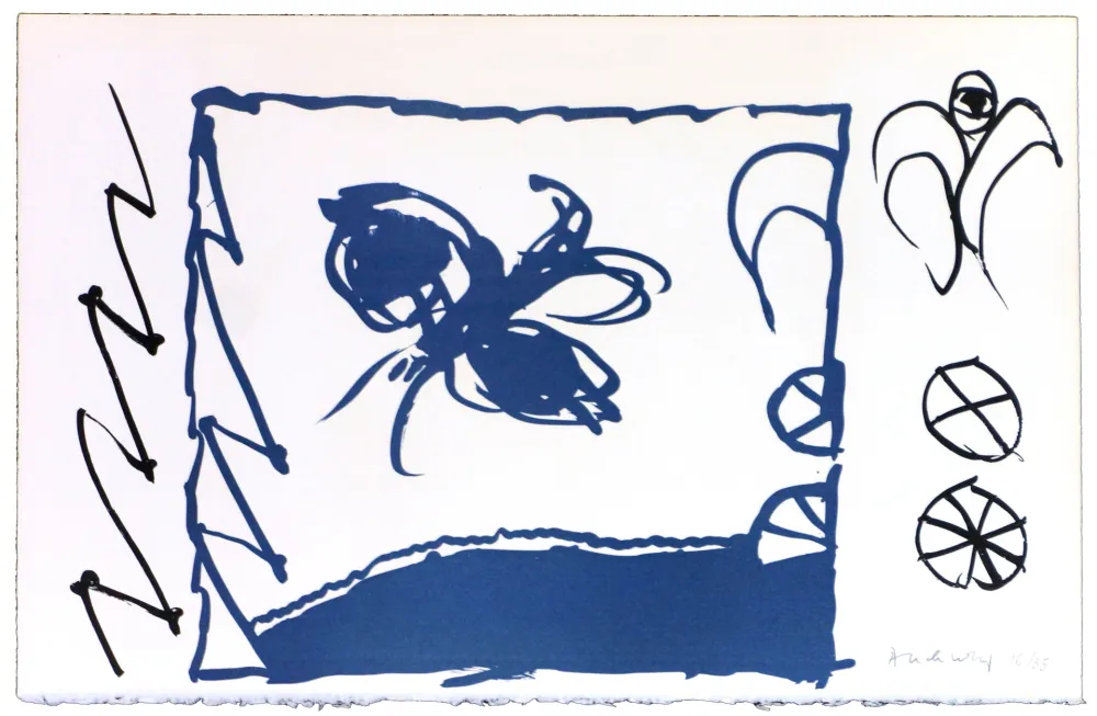 Litografia Alechinsky - Le rêve de l'ammonite 11