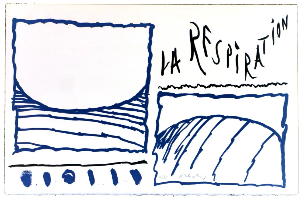 Litografia Alechinsky - Le rêve de l'ammonite 13