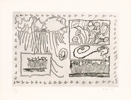 Acquaforte Alechinsky - Le rêve de l’ammonite