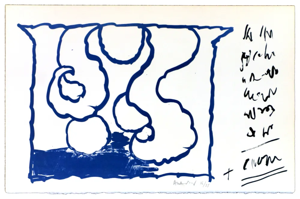 Litografia Alechinsky - Le rêve de l'ammonite 8