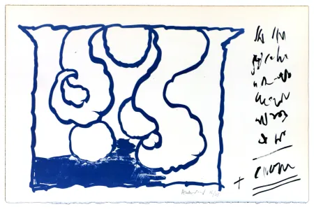 Litografia Alechinsky - Le rêve de l'ammonite 8