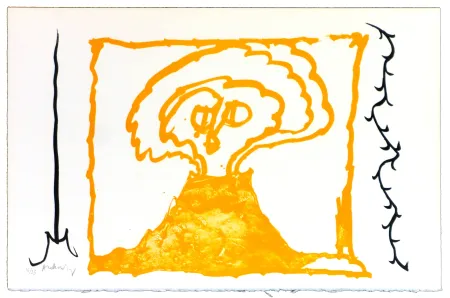 Litografia Alechinsky - Le rêve de l'ammonite 9