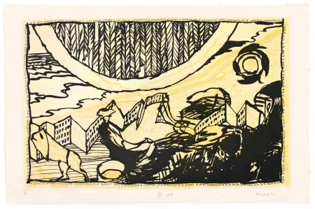 Acquaforte Alechinsky - Le Siège de Nieuport