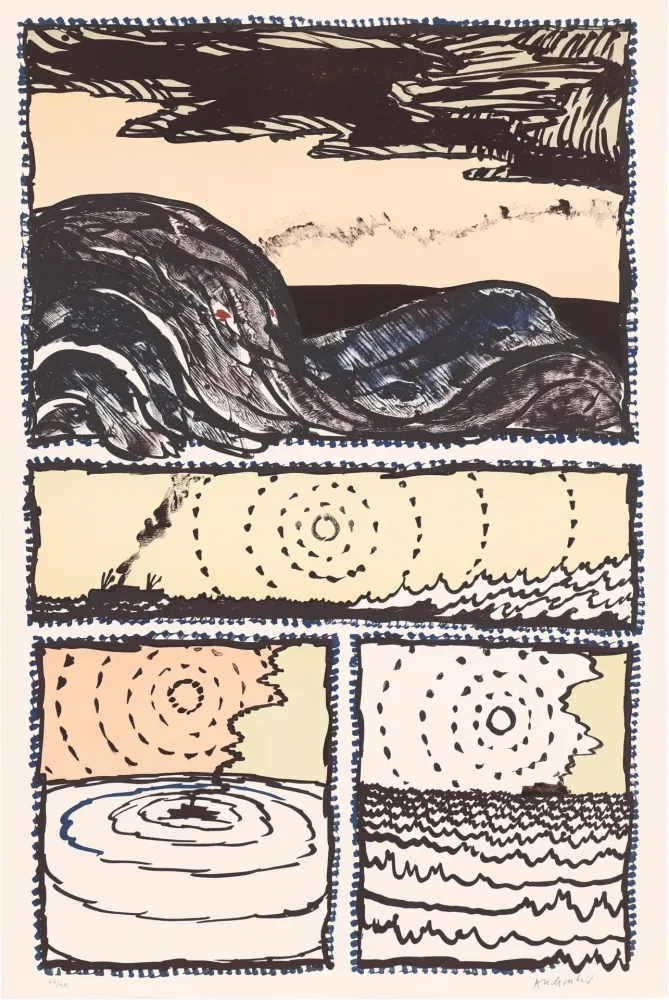 Litografia Alechinsky - Le Volturno 02