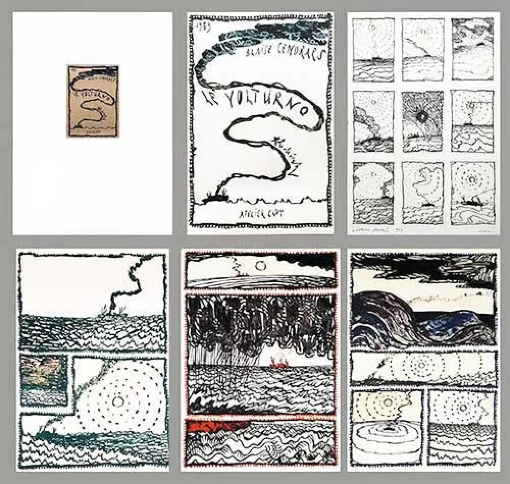 Litografia Alechinsky - Le Volturno