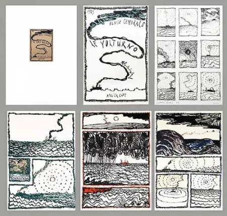 Litografia Alechinsky - Le Volturno