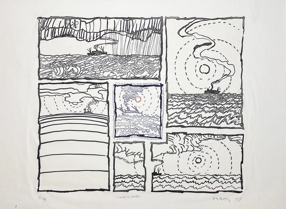 Incisione Alechinsky - L'envie de partir