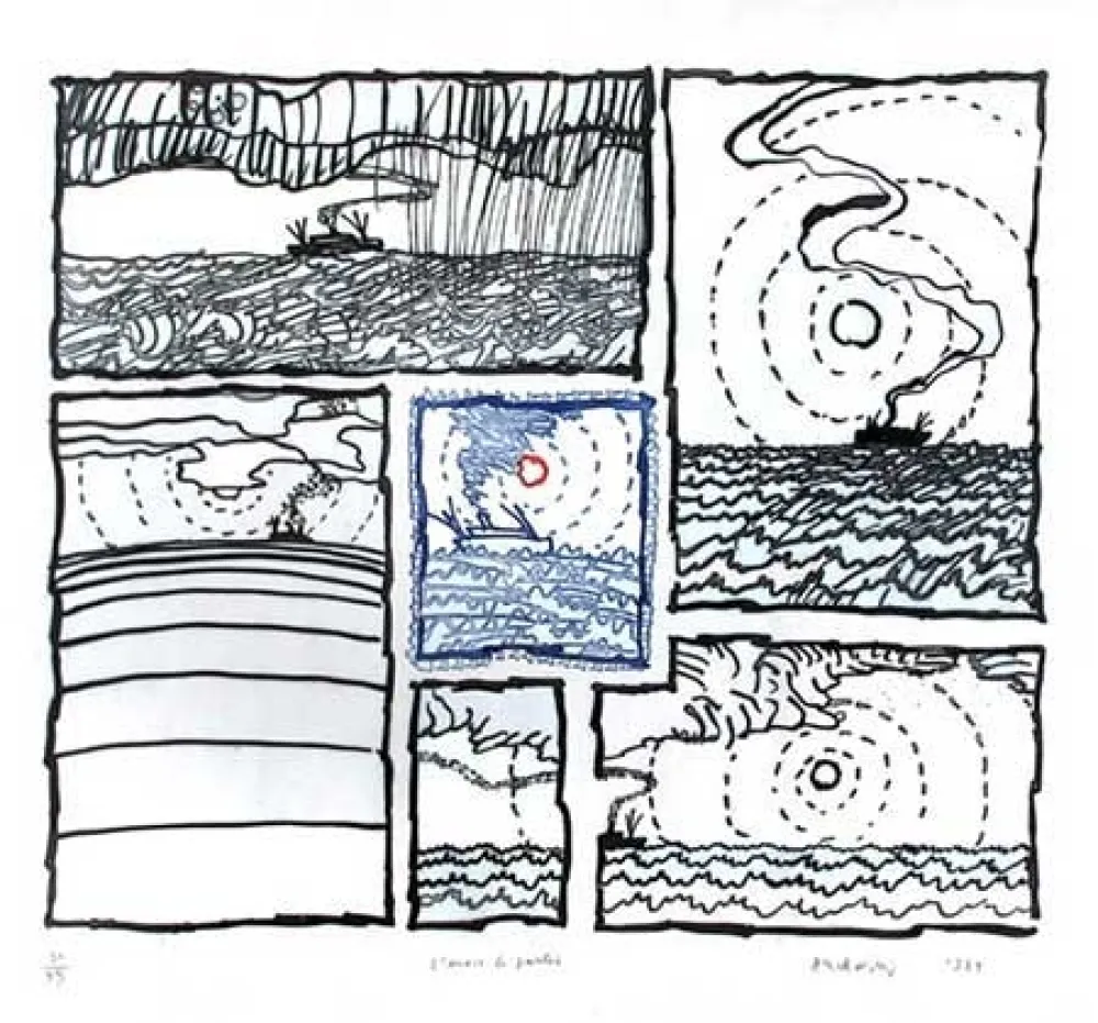 Incisione Alechinsky - L'envie de partir