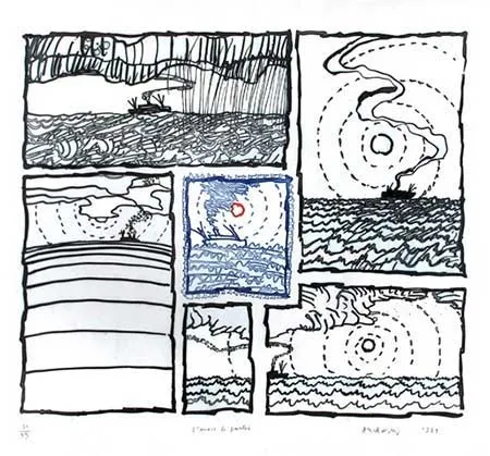 Incisione Alechinsky - L'envie de partir