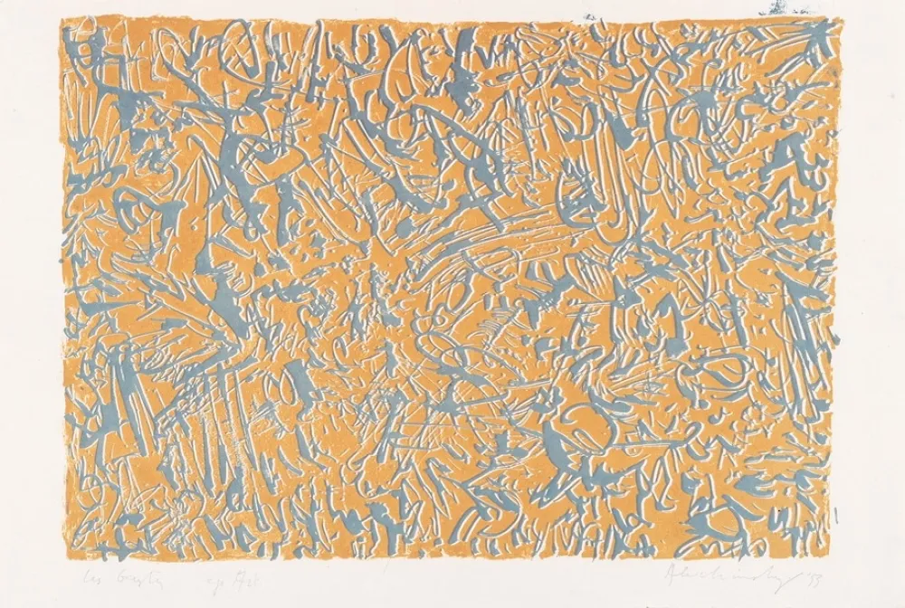 Litografia Alechinsky - Les gestes