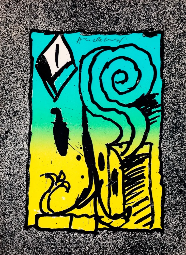 Litografia Alechinsky - Les infeuilletables 