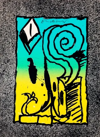 Litografia Alechinsky - Les infeuilletables 