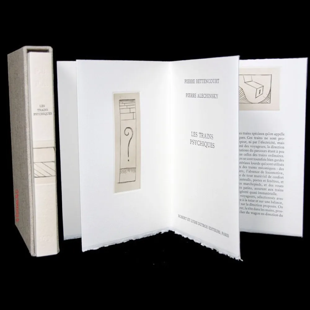 Libro Illustrato Alechinsky - Les trains psychiques