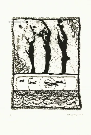 Acquaforte E Acquatinta Alechinsky - Les trois coups