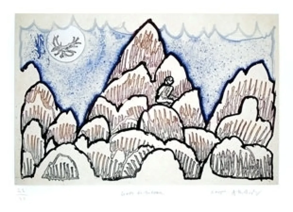 Incisione Alechinsky - Lever de rideau