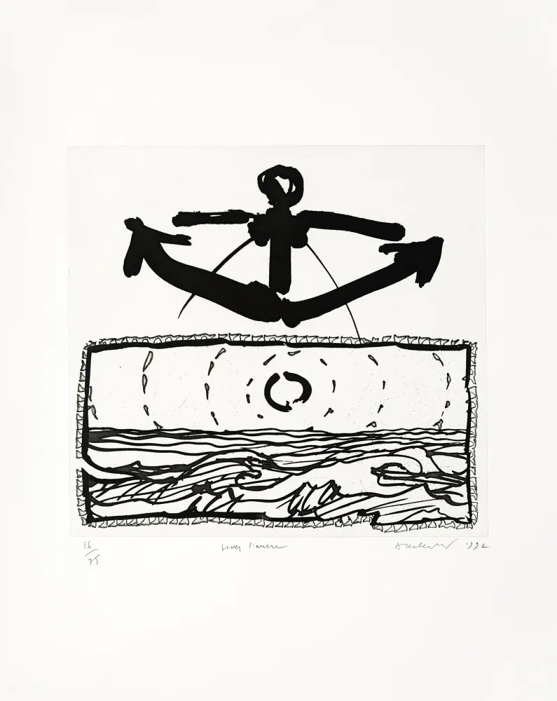 Incisione Alechinsky - Lever l'ancre