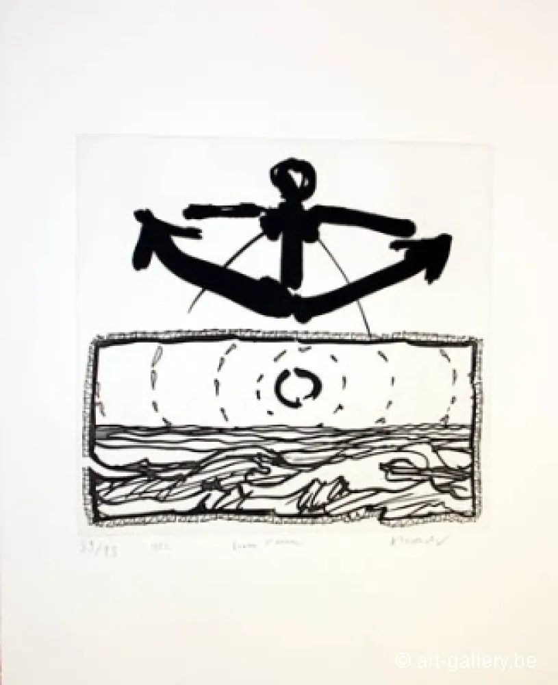 Incisione Alechinsky - Lever l'ancre