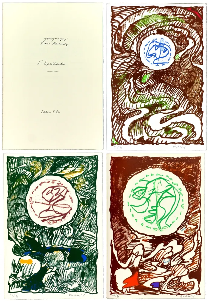 Incisione Alechinsky - L'Excédante