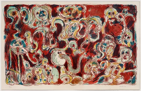 Litografia Alechinsky - L'inconditionnement humain