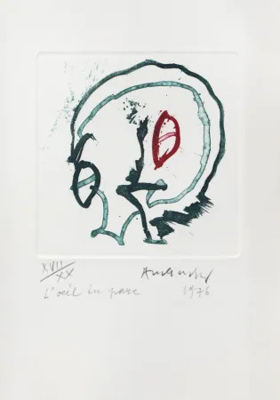 Incisione Alechinsky - L'oeil du parc