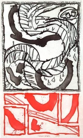 Incisione Alechinsky - Logique propre