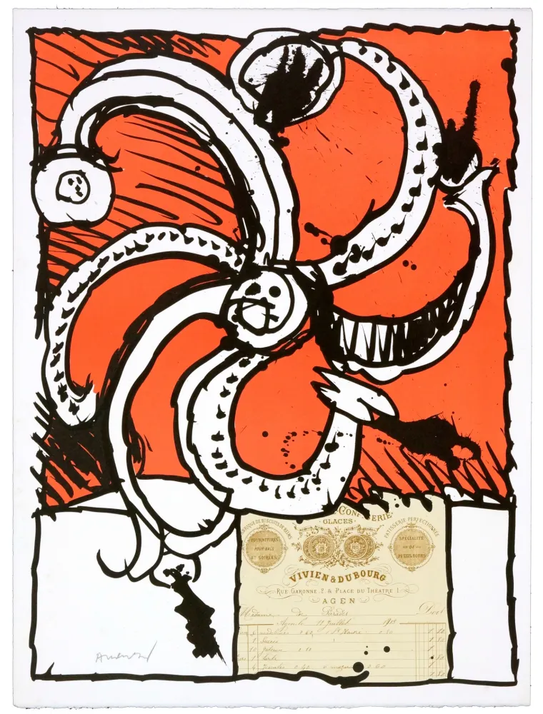 Litografia Alechinsky - Madame de Parades