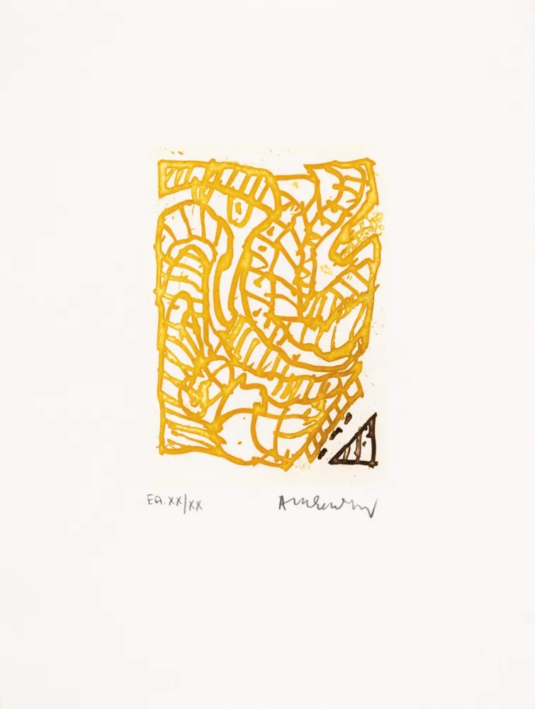 Acquaforte E Acquatinta Alechinsky - Maint corps des chambres 04