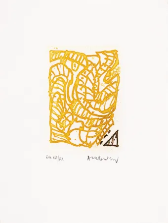 Acquaforte E Acquatinta Alechinsky - Maint corps des chambres 04