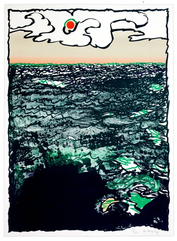 Litografia Alechinsky - Marée Haute 