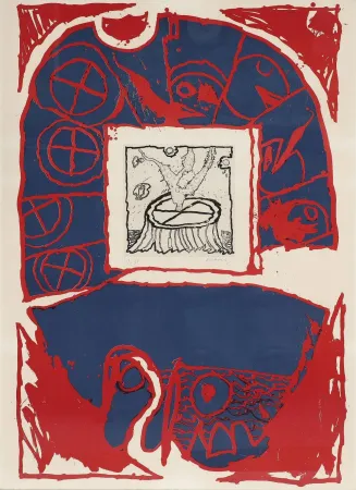 Litografia Alechinsky - Mat