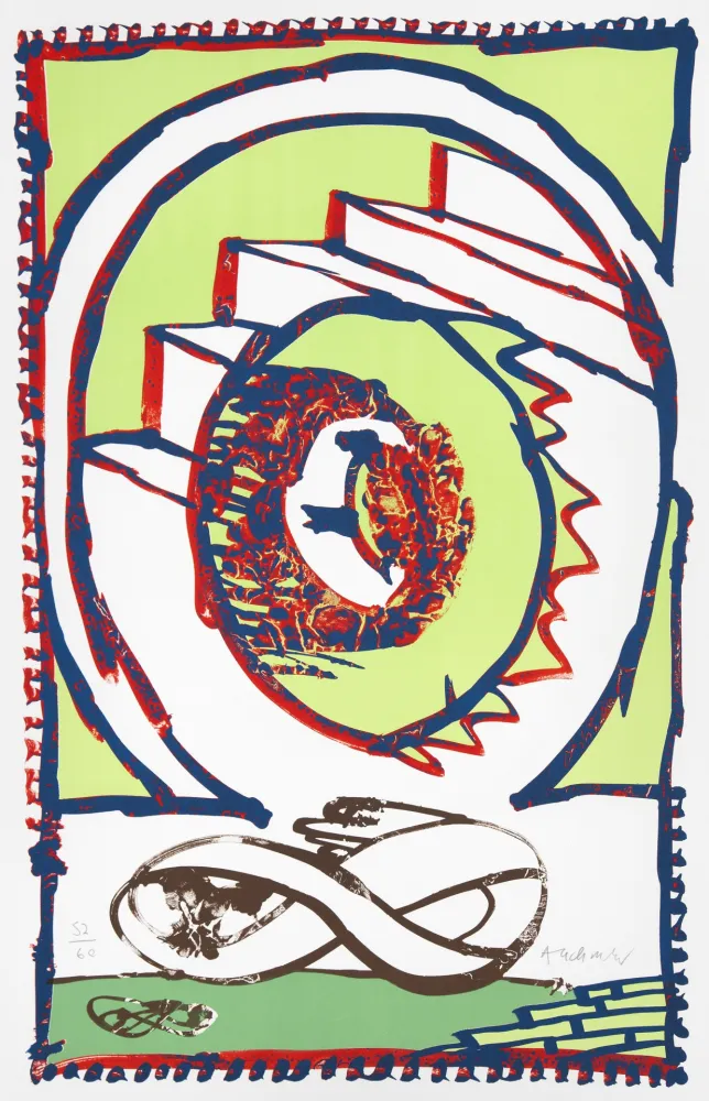 Litografia Alechinsky - Moebius