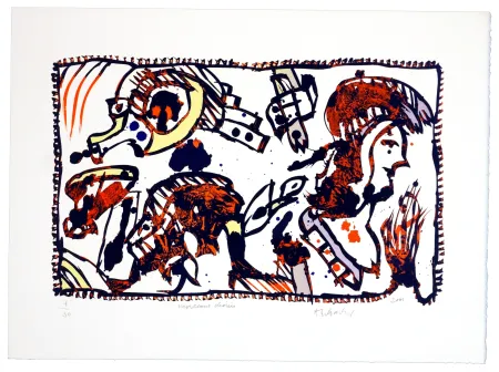 Litografia Alechinsky - Morceaux Choisis