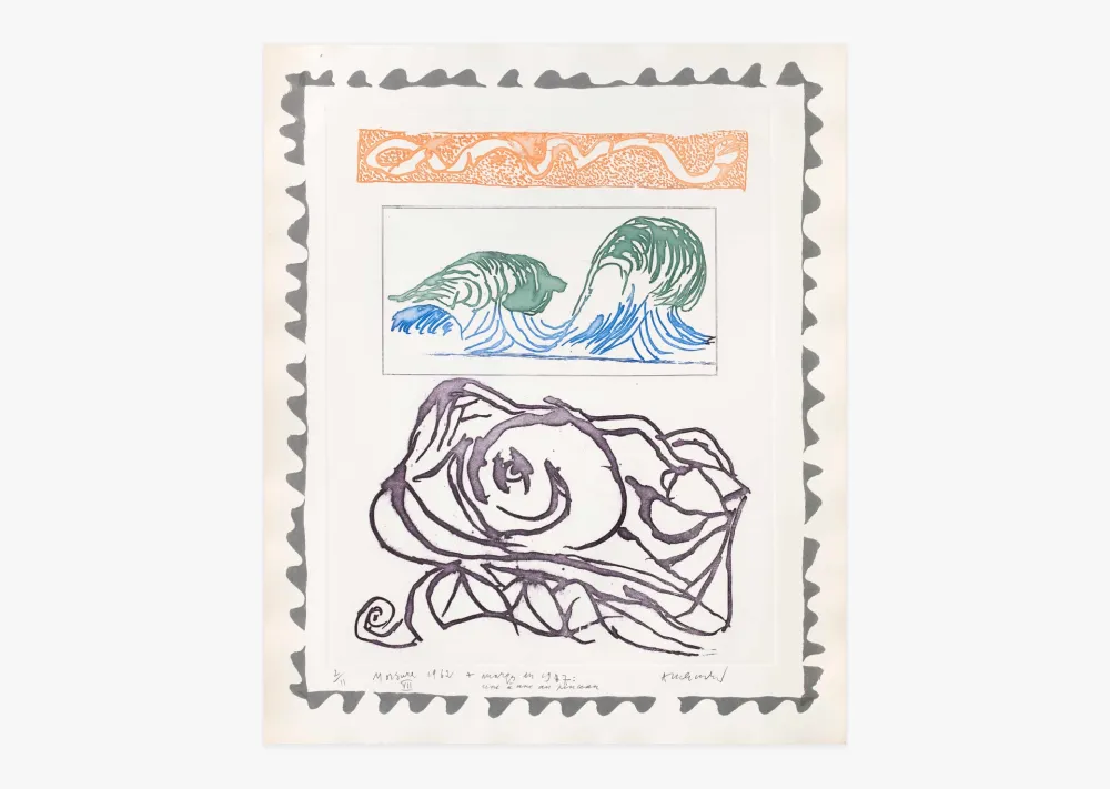 Incisione Alechinsky - Morsures VII